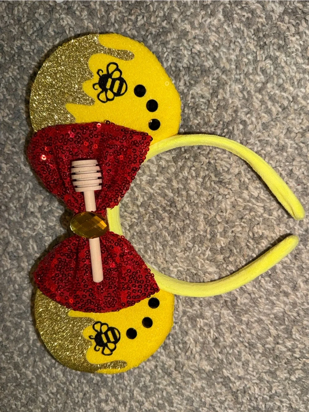 Disney Winnie the Pooh Honey Mouse Ears Headband Lights Up